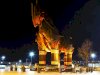 Turuncu renk ile ışıklandırıldı