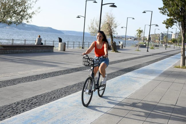 Barış Kordonu’nda bisiklet keyfi 