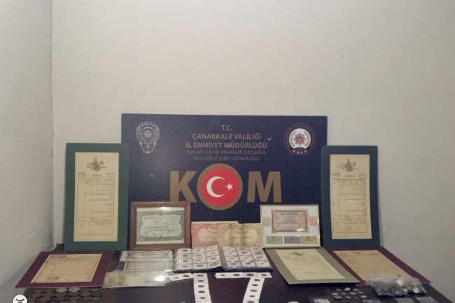 Ayvacık’ta tarihi eser operasyonu 