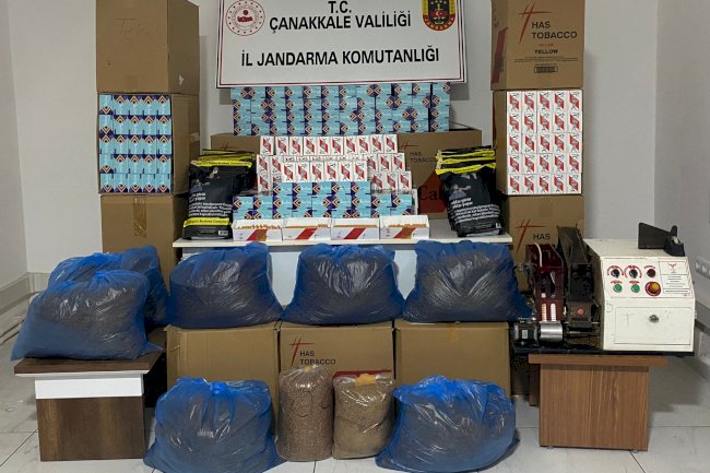 Jandarmadan kaçak tütün operasyonu 