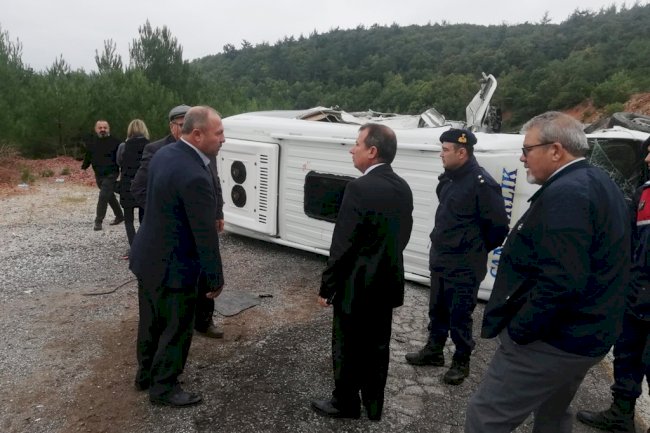 Minibüs devrildi (20.10.2022)