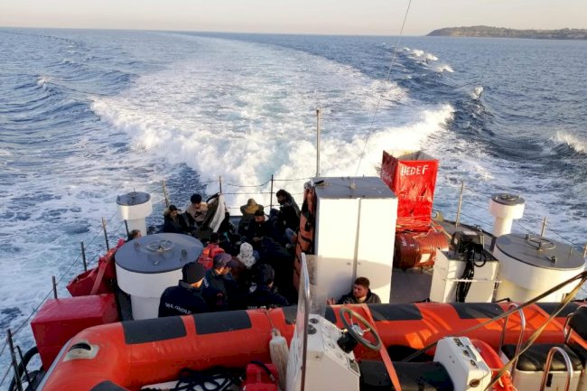 34 düzensiz göçmen ve 1 göçmen kaçakçısı yakalandı