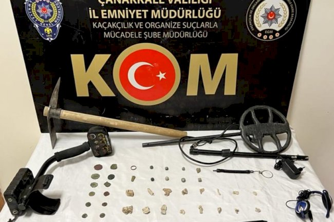 Çanakkale’de tarihi eser operasyonu (03.11.2022)