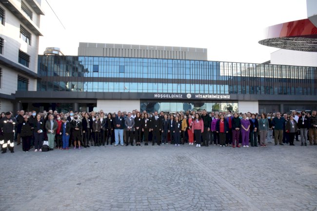Devlet hastanesinde anma töreni 