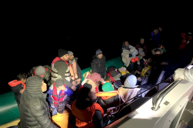 41 düzensiz göçmen kurtarıldı