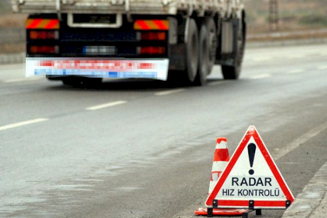 Radarla hız denetimi gerçekleştirildi