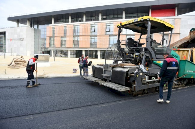 Üstyapı çalışmaları devam ediyor (08.12.2022)
