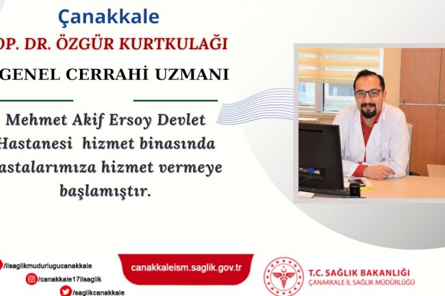 Devlet Hastanesi’nde göreve başladı 