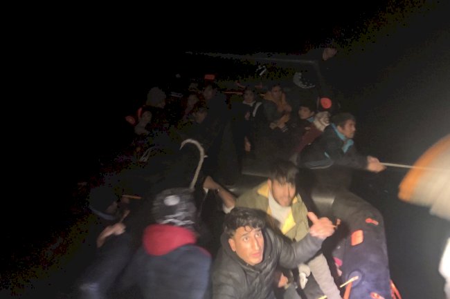 34 düzensiz göçmen kurtarıldı