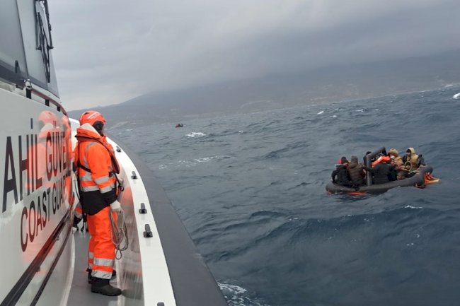 66 düzensiz göçmen kurtarıldı 