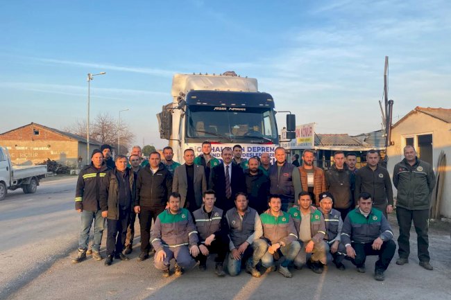 Biga’dan depremzedelere yardım eli…