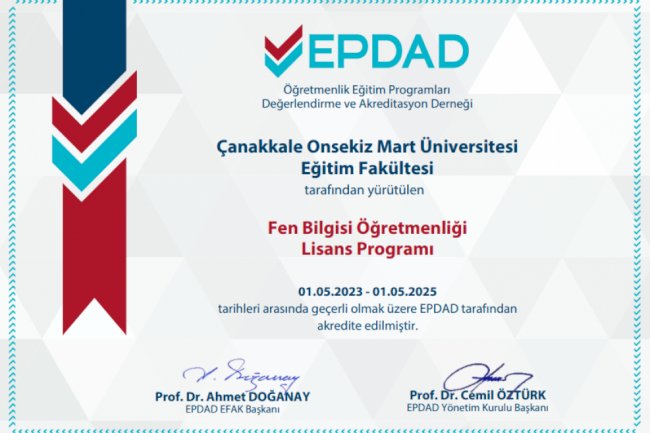 ÇOMÜ Eğitim Fakültesi’nden Başarı