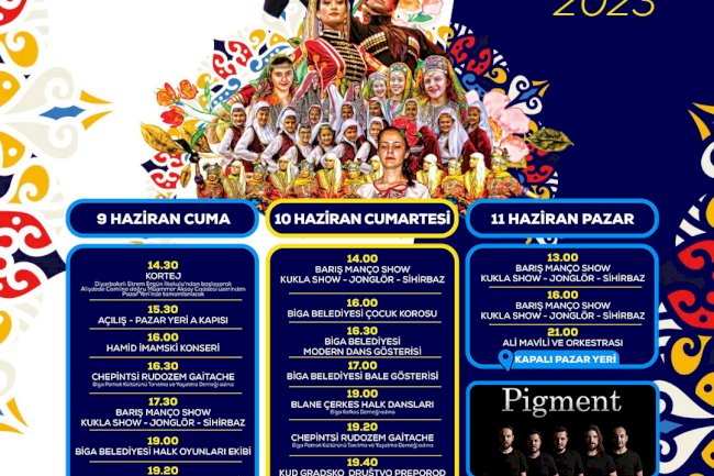 Biga’da Kültür Festivali başlıyor
