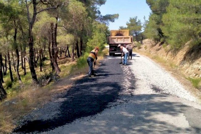 Çamköy yolu onarıldı