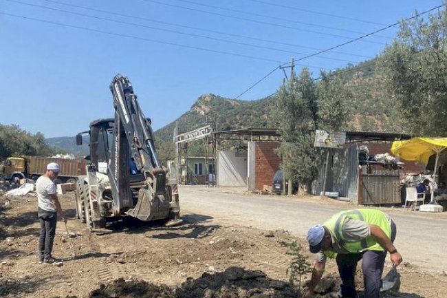 Küçükkuyu’da peyzaj çalışmaları sürüyor