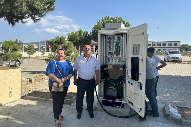 ÇTB Bahçesine Otomobil Şarj istasyonu kuruldu