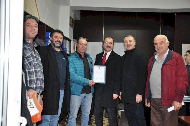 Çiftçilere tapuları teslim edildi