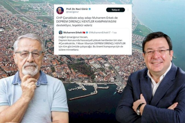 Naci Görür’den Erkek’e teşekkür