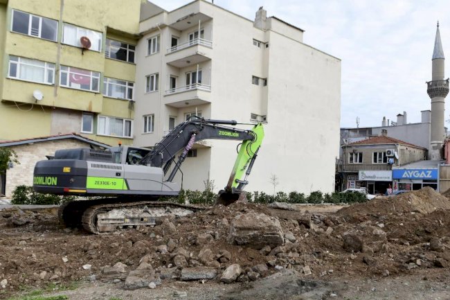 Baransel Caddesi'nde çalışmalar başladı