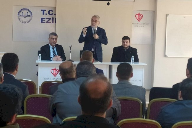 İl Müftüsü Bilgiç, Ezine’de personelle buluştu