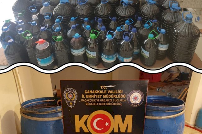 1027 litre el yapımı şarap ele geçirildi