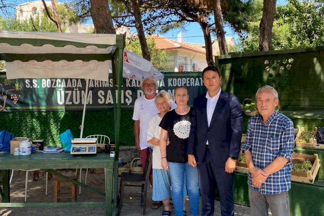 Kaymakam Haydaroğlu üzüm üreticileriyle görüştü