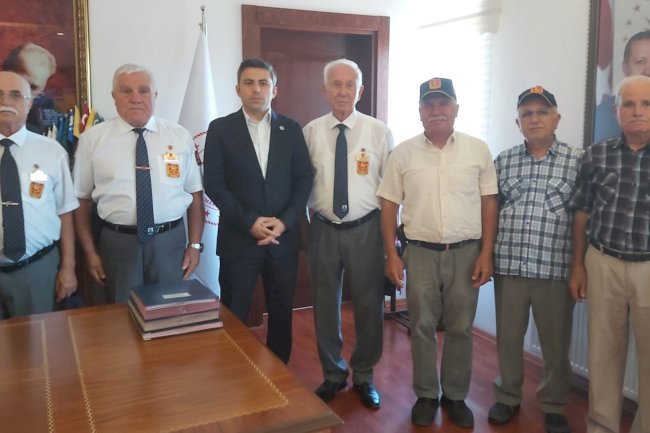 Gaziler, Kaymakam Emrah Bütün'ü ziyaret etti