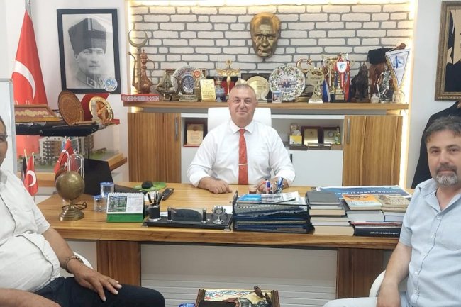 İlker Ülker’den Geyikli Belediye Başkanı Mevlüt Oruçoğlu'na Ziyaret