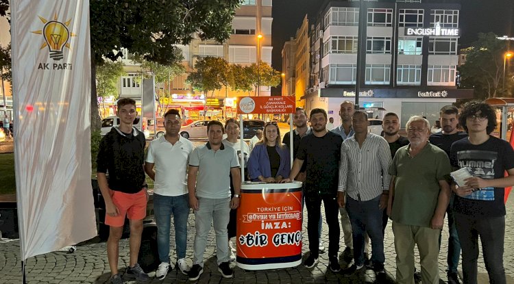 AK Partili gençler sahada…
