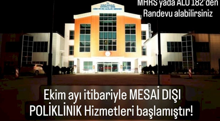 Ağız ve Diş Sağlığı Merkezi’nde mesai dışı poliklinik hizmeti 