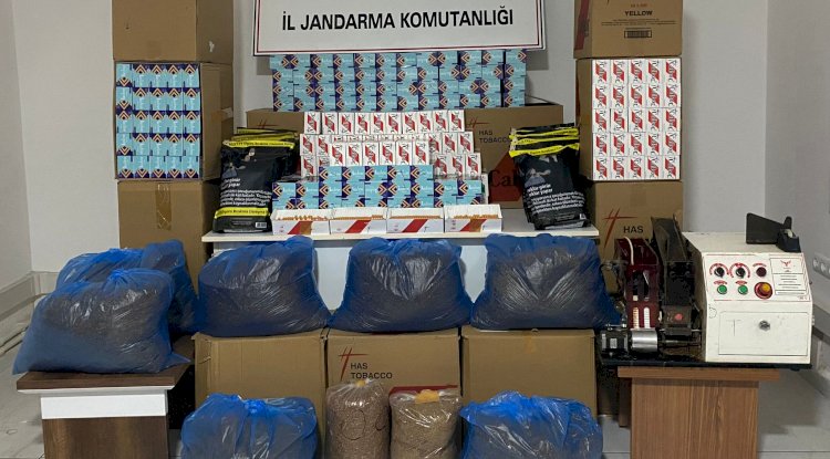 Jandarmadan kaçak tütün operasyonu 