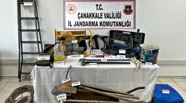 İzinsiz kazı yapan 2 şahıs yakalandı