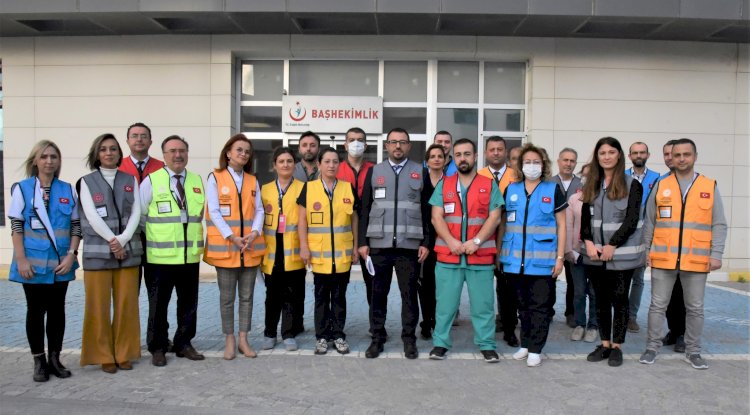 Hastanede nefes kesen tatbikat