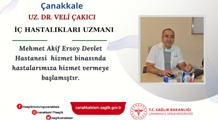 Hastanede göreve başladı 