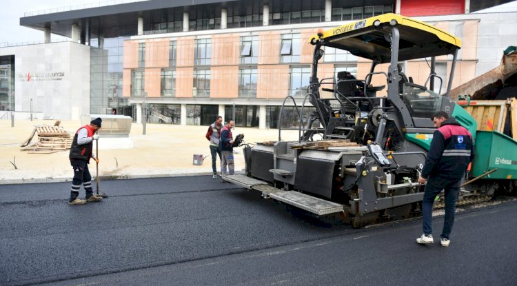 Üstyapı çalışmaları devam ediyor (08.12.2022)