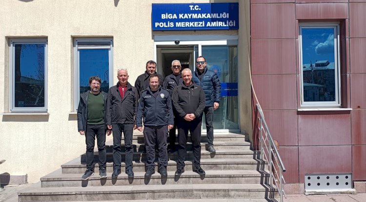 Biga TSO Heyeti Emniyet Teşkilatını Ziyaret Etti