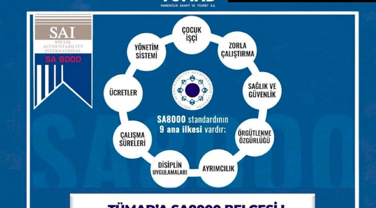 TÜMAD’A SA8000 BELGESİ!