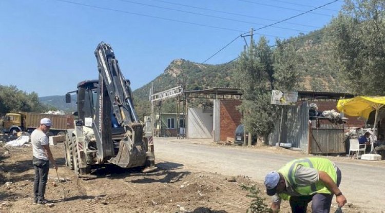 Küçükkuyu’da peyzaj çalışmaları sürüyor