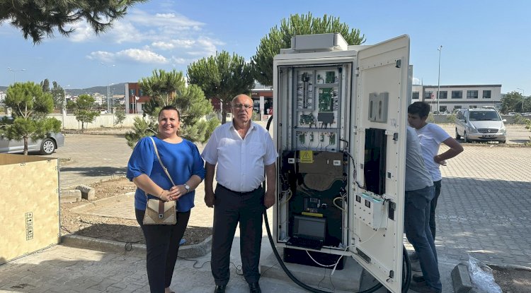 ÇTB Bahçesine Otomobil Şarj istasyonu kuruldu