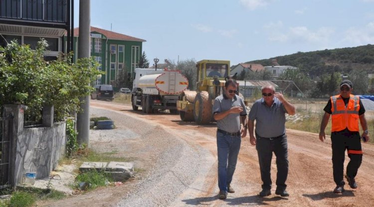 Biga Kemer Köyünde çalışmalar sürüyor