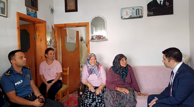 Bayramiç’te şehit aileleri ziyaret edildi