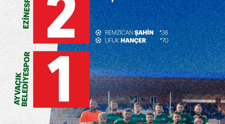 Ezinespor 2-1 Ayvacık Belediyespor