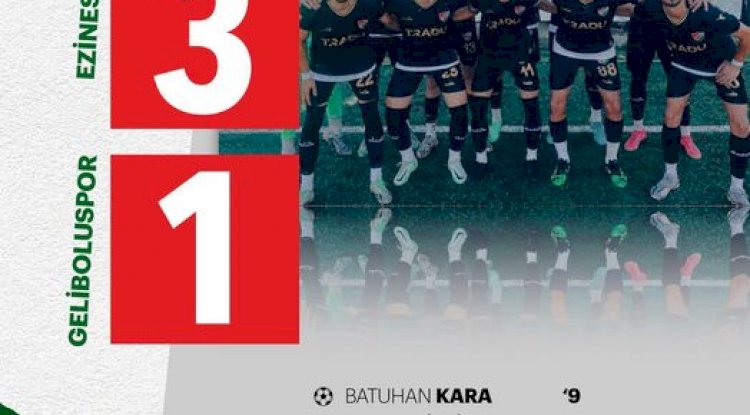 Ezinespor’dan 3 gollü galibiyet
