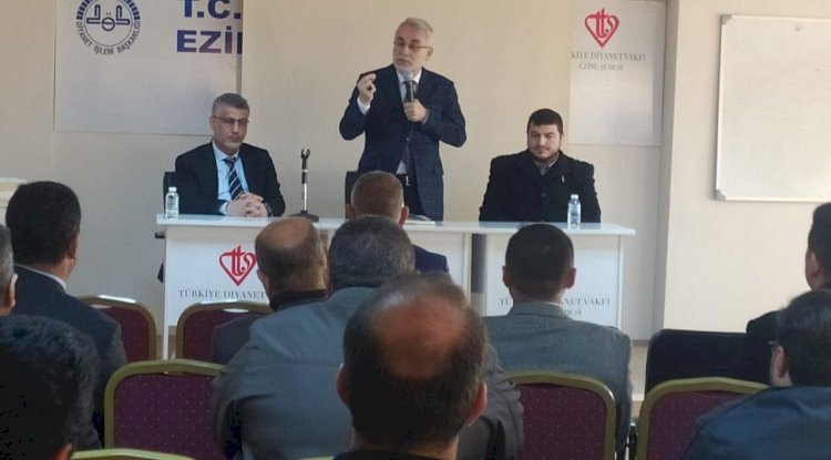 İl Müftüsü Bilgiç, Ezine’de personelle buluştu