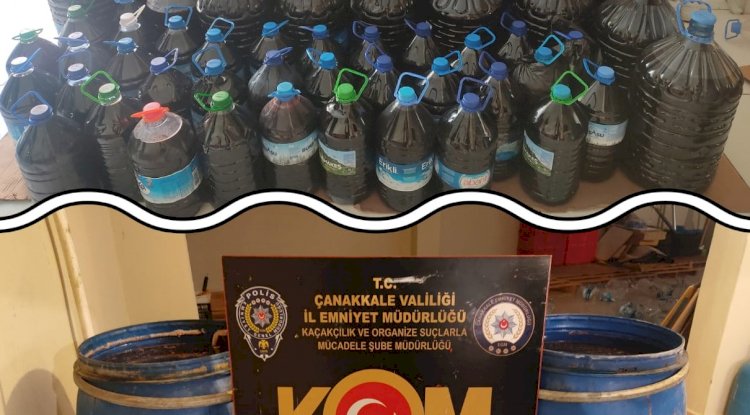 1027 litre el yapımı şarap ele geçirildi
