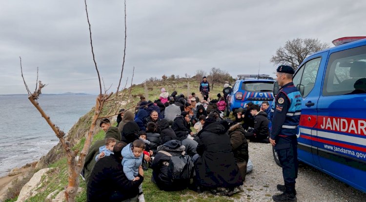 Jandarma 68 kaçak göçmen ve bir organizatörü yakaladı