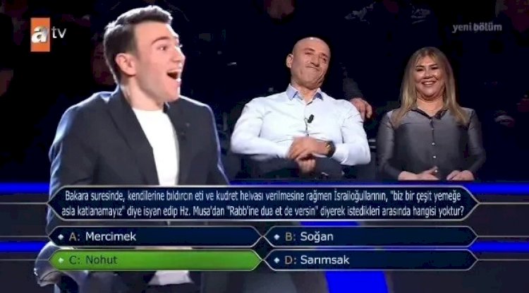 Çanakkaleli genç 5 milyonluk soruyu bildi