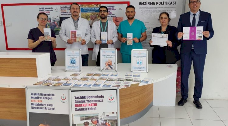Devlet Hastanesi’nde stant kurularak broşür dağıtıldı