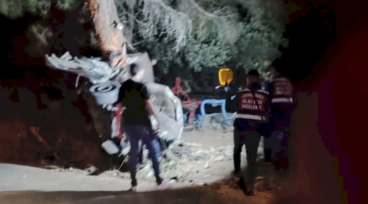 TRAFİK KAZASINDA 2 KİŞİ HAYATINI KAYBETTİ