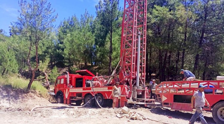 Koşuburnu Köyünde sondaj çalışması